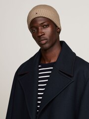 Tommy Hilfiger Brown Flag Pima Cotton Beanie - Image 1 of 1