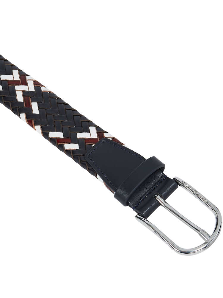 Tommy Hilfiger Blue Business Luxe Leather Belt - Image 2 of 3