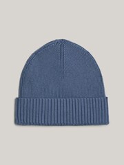modra - Tommy Hilfiger Zastava Bombaž Pima Čepica - Slika 2 iz 5