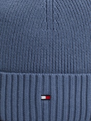 modra - Tommy Hilfiger Zastava Bombaž Pima Čepica - Slika 4 iz 5