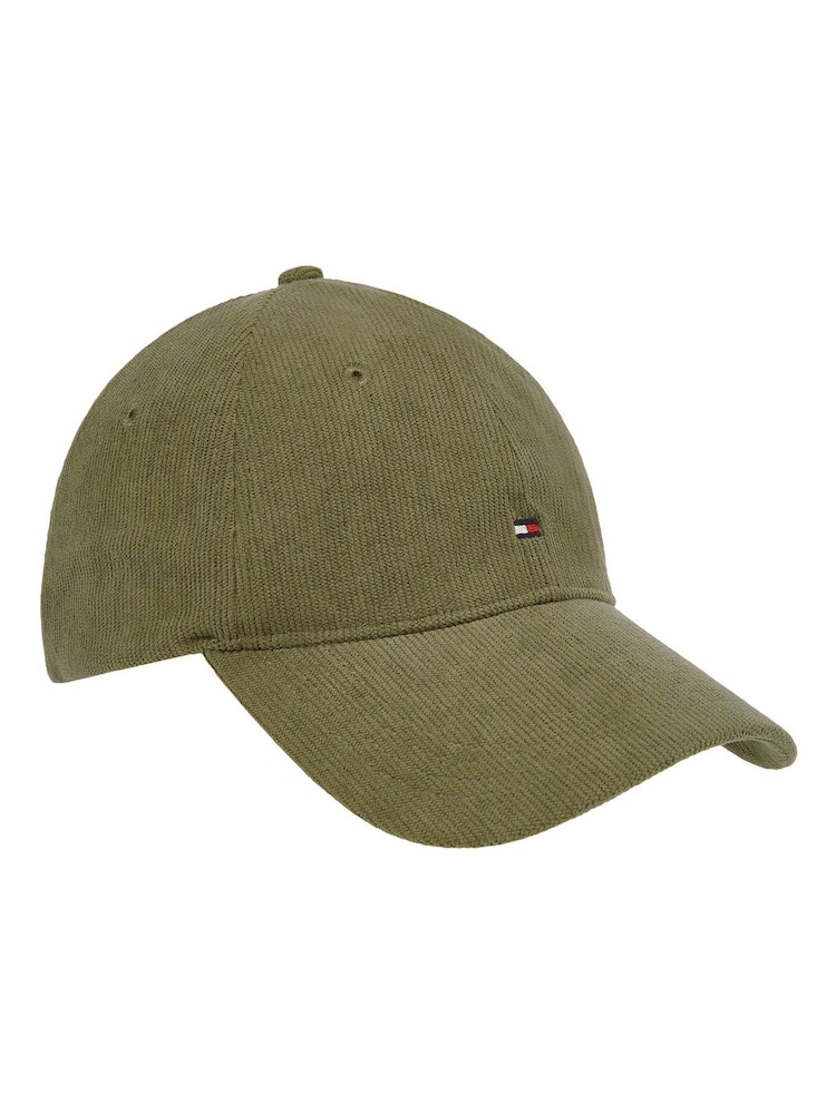 Tommy Hilfiger Green Flag Corduroy Soft 6 Panel Cap - Image 1 of 3