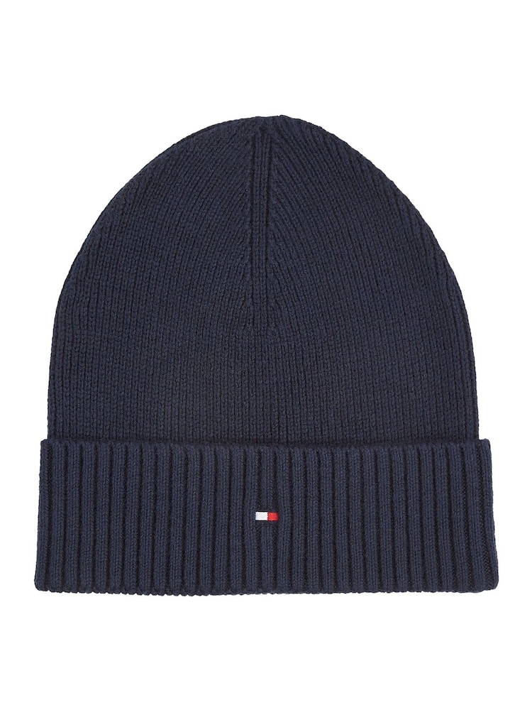 Tommy Hilfiger Blue Flag Pima Cotton Beanie - Image 1 of 3
