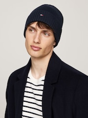 Tommy Hilfiger Blue Flag Pima Cotton Beanie - Image 3 of 3