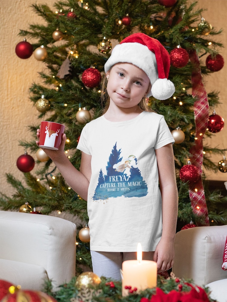 Star Editions Adults Personalised Capture the Magic Before it Melts White 100% Cotton T-Shirt - Image 1 of 3