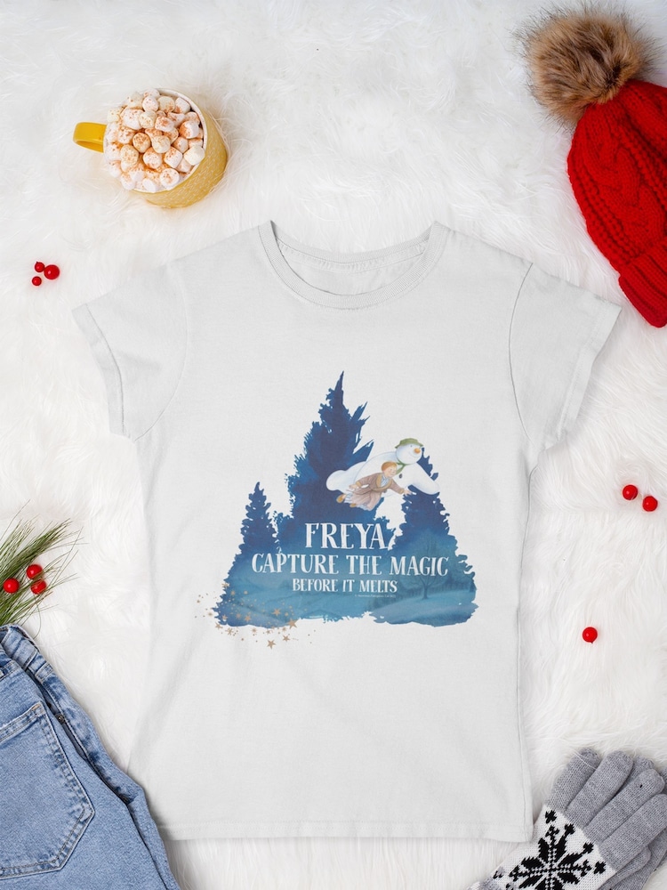 Star Editions Adults Personalised Capture the Magic Before it Melts White 100% Cotton T-Shirt - Image 2 of 3