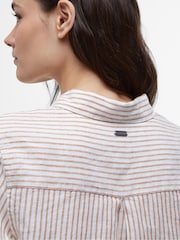 Barbour® White Chrome Marine Striped 100% Linen Shirt - Image 5 of 7