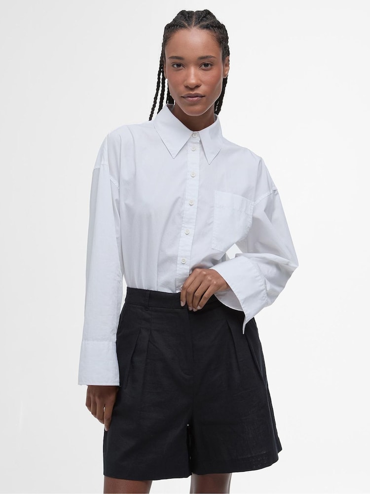 Barbour® White 100% Cotton Angela Shirt - Image 2 of 5