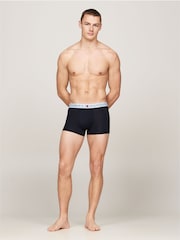 Tommy Hilfiger Blue Blue Waistband Trunks 3 Pack - Image 3 of 7