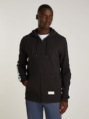 Tommy Hilfiger Black Black Zip Up 100% Cotton Hoodie - Image 1 of 4