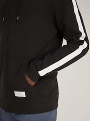 Tommy Hilfiger Black Black Zip Up 100% Cotton Hoodie - Image 3 of 4