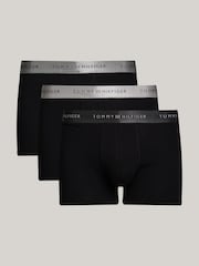 Tommy Hilfiger Grey Signature Essential Waistband Trunks 3 Pack - Image 1 of 6