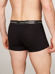 Tommy Hilfiger Grey Signature Essential Waistband Trunks 3 Pack - Image 6 of 6