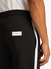Tommy Hilfiger Black Black 100% Cotton Joggers - Image 3 of 9