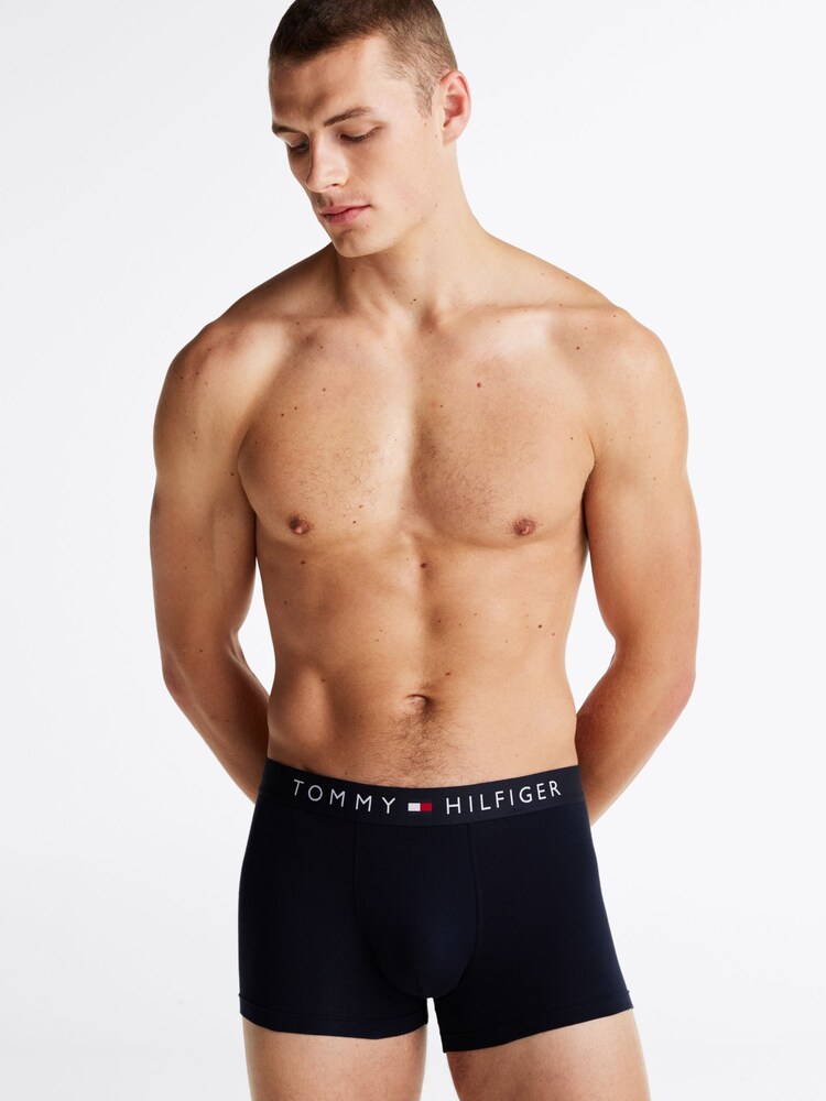 Tommy Hilfiger Natural Trunks 3 Pack - Image 2 of 6 Tommy Hilfiger Natural Trunks 3 Pack - Image 2 of 6