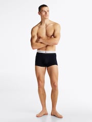 Tommy Hilfiger Blue Chrome Blue Waistband Trunks 3 Pack - Image 3 of 11