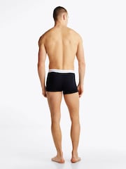 Tommy Hilfiger Blue Chrome Blue Waistband Trunks 3 Pack - Image 4 of 11