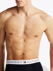 Tommy Hilfiger Blue Chrome Blue Waistband Trunks 3 Pack - Image 5 of 11