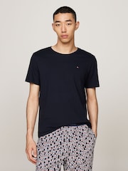 Tommy Hilfiger White Signature Essential Short Sleeved 100% Cotton T-Shirt 3 Pack - Image 6 of 7