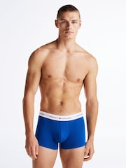 Tommy Hilfiger Blue Tommy Hilfiger Blue Signature Essential Trunks 3 Pack - Image 2 of 11