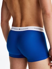 Tommy Hilfiger Blue Tommy Hilfiger Blue Signature Essential Trunks 3 Pack - Image 5 of 11
