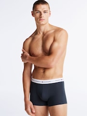 Tommy Hilfiger Blue Tommy Hilfiger Blue Signature Essential Trunks 3 Pack - Image 7 of 11