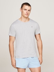 Tommy Hilfiger Grey Signature Essential Short Sleeved 100% Cotton T-Shirt 3 Pack - Image 2 of 7