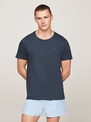 Tommy Hilfiger Grey Signature Essential Short Sleeved 100% Cotton T-Shirt 3 Pack - Image 3 of 7