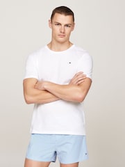 Tommy Hilfiger Grey Signature Essential Short Sleeved 100% Cotton T-Shirt 3 Pack - Image 4 of 7