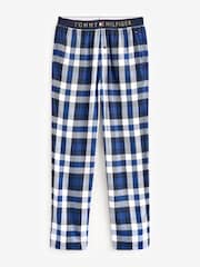 Tommy Hilfiger Blue Long Sleeved Pyjamas And Fluffy Slippers Set - Image 3 of 5