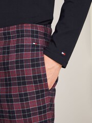 Tommy Hilfiger Blue Long Sleeved Print Flannel Pyjamas Set - Image 3 of 6