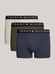 Tommy Hilfiger Blue Trunks 3 Pack - Image 1 of 6