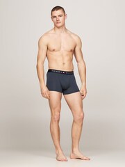 Tommy Hilfiger Blue Trunks 3 Pack - Image 5 of 6