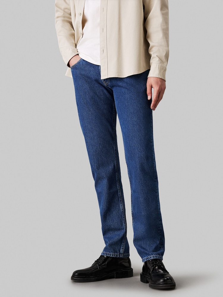 Calvin Klein Blue Slim Fit Straight Jeans - Image 1 of 4