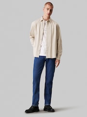Calvin Klein Blue Slim Fit Straight Jeans - Image 3 of 4