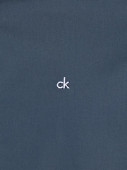 Calvin Klein Blue Slim Fit Poplin Stretch Shirt - Image 4 of 4