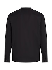 Calvin Klein Black Slim Fit Poplin Stretch Shirt - Image 5 of 5