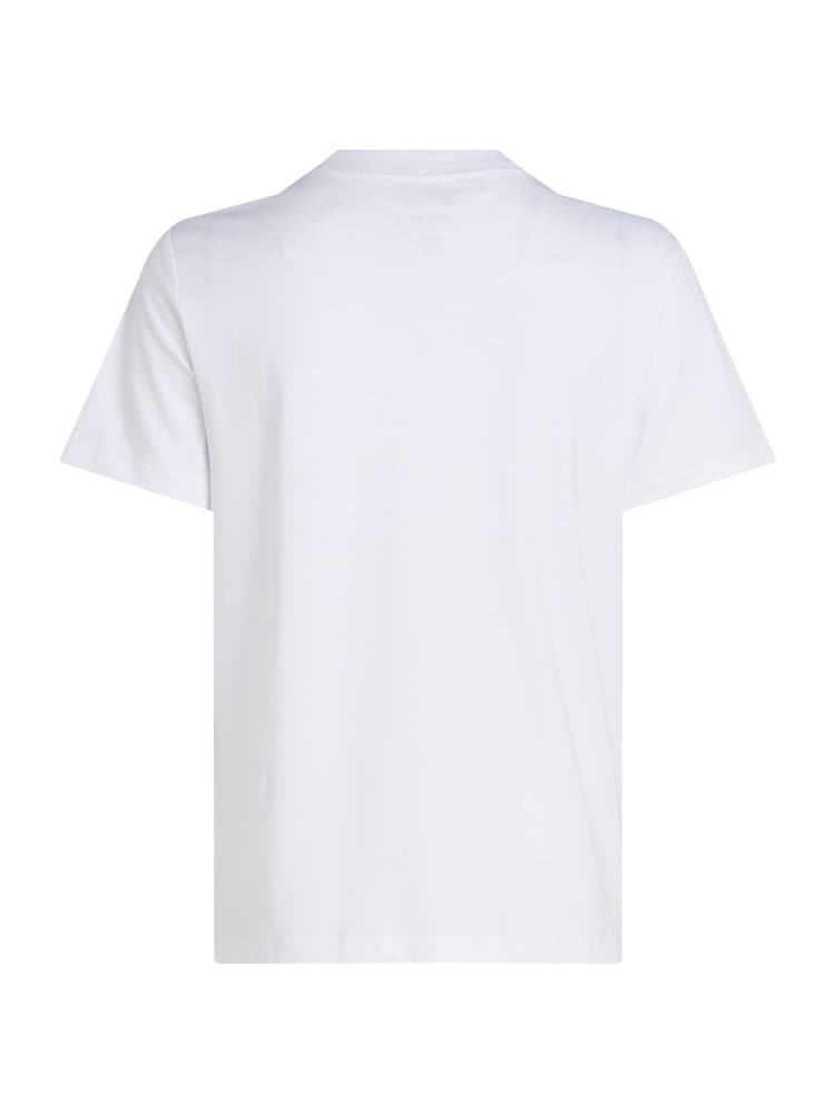 Calvin Klein White 100% Cotton Monologo Jersey Short Sleeved T-Shirt - Image 6 of 6