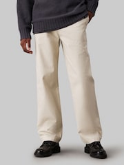 Calvin Klein Natural Washed Straight Chino Trousers - Image 1 of 4