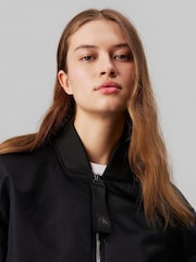 Calvin Klein Black Nylon Bomber Jacket - Image 3 of 5