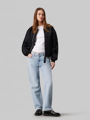 Calvin Klein Black Nylon Bomber Jacket - Image 4 of 5