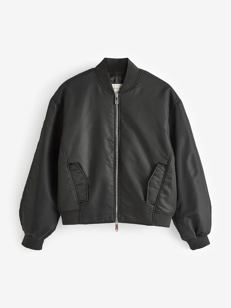 Calvin Klein Black Nylon Bomber Jacket - Image 5 of 5