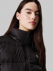 Calvin Klein Black Down Short Puffer Jacket - Image 4 of 4