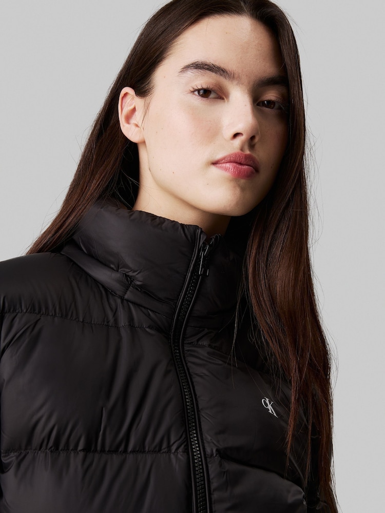 Calvin Klein Black Down Short Puffer Jacket - Image 4 of 4 Calvin Klein Black Down Short Puffer Jacket - Image 4 of 4