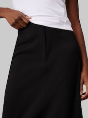 Calvin Klein Black Soft Crepe Midi Pencil Skirt - Image 4 of 5
