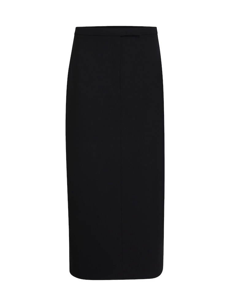 Calvin Klein Black Soft Crepe Midi Pencil Skirt - Image 5 of 5