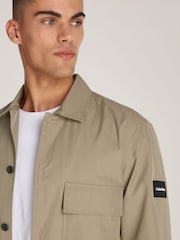 Calvin Klein Natural Button Down Overshirt - Image 2 of 6