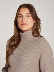 Jersey de cuello vuelto con etiqueta tejida de Calvin Klein - Imagen 3 de 6