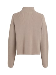 Jersey de cuello vuelto con etiqueta tejida de Calvin Klein - Imagen 5 de 6