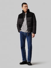 Calvin Klein Black Sherpa Puffer Jacket - Image 2 of 4