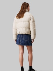 Calvin Klein Natural Chenille Monologo Puffer Jacket - Image 2 of 4